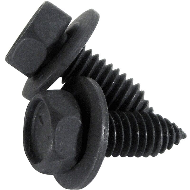 C2 New 2 Piece Lower Battery Access Cover Bolts (with Air Conditioning) 1963-1967