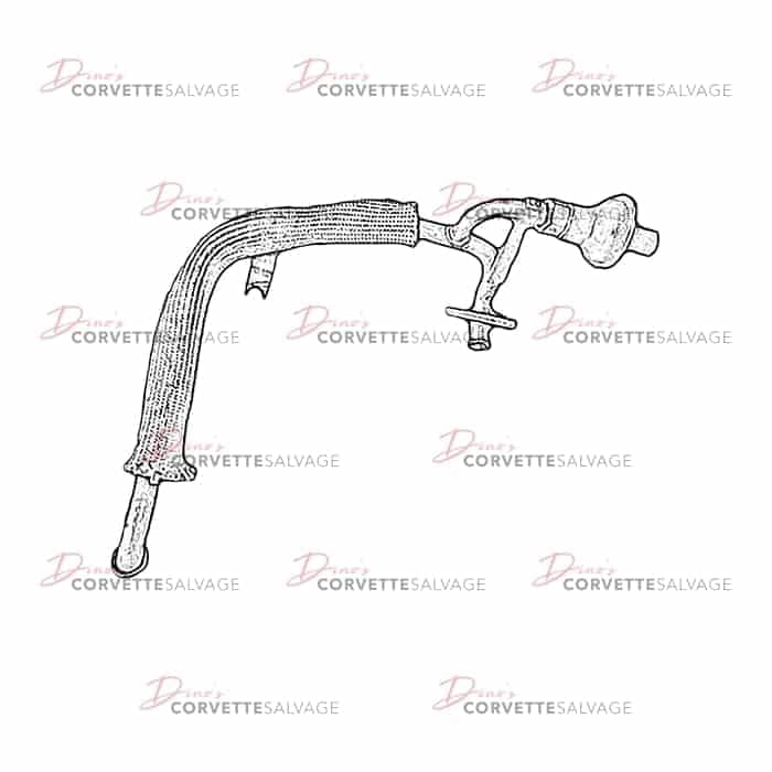C4 Used Passenger-Side Secondary Air Injection Check Valve Pipe 1992-1996