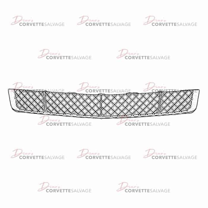 C6 Used Front Bumper Lower Grille 2006-2013