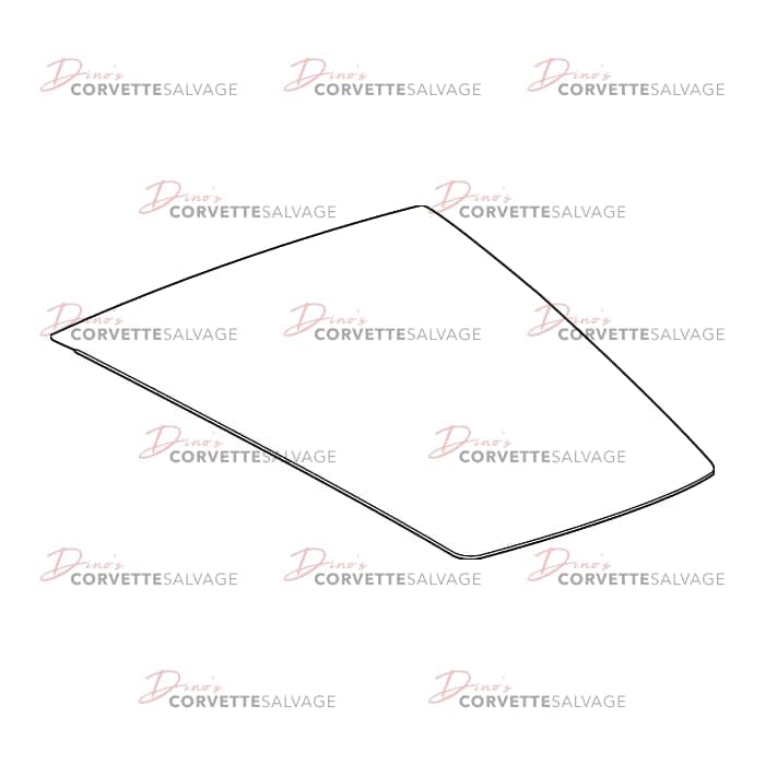 C7 Used Coupe Rear Lift Gate Glass 2014-2019
