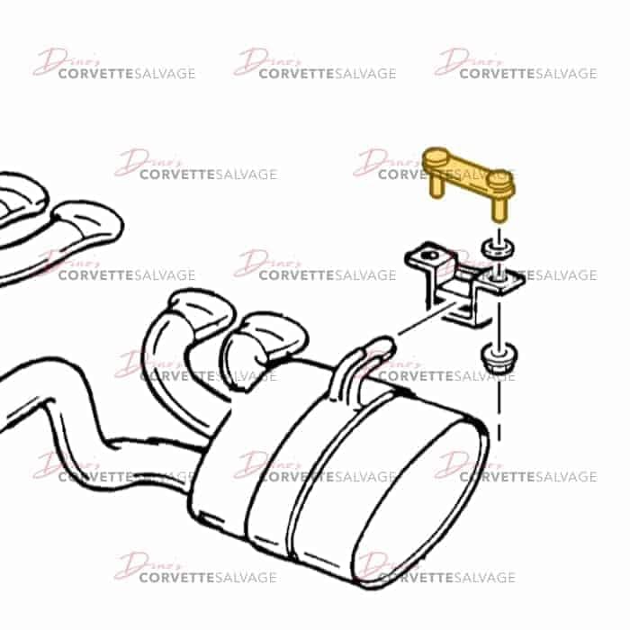 C5 Used Exhaust Muffler Hanger Bracket 1997-2004