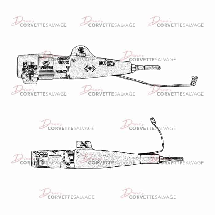 C4 Used Turn Signal, Windshield Wiper & Cruise Control Lever 1990-1996