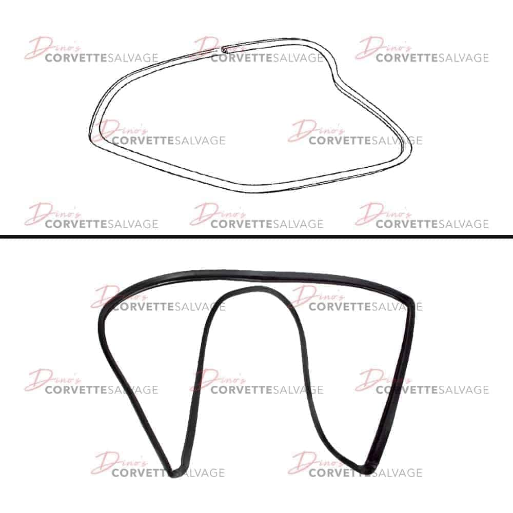 C3 New Coupe Rear Hatch Window Weatherstrip 1982