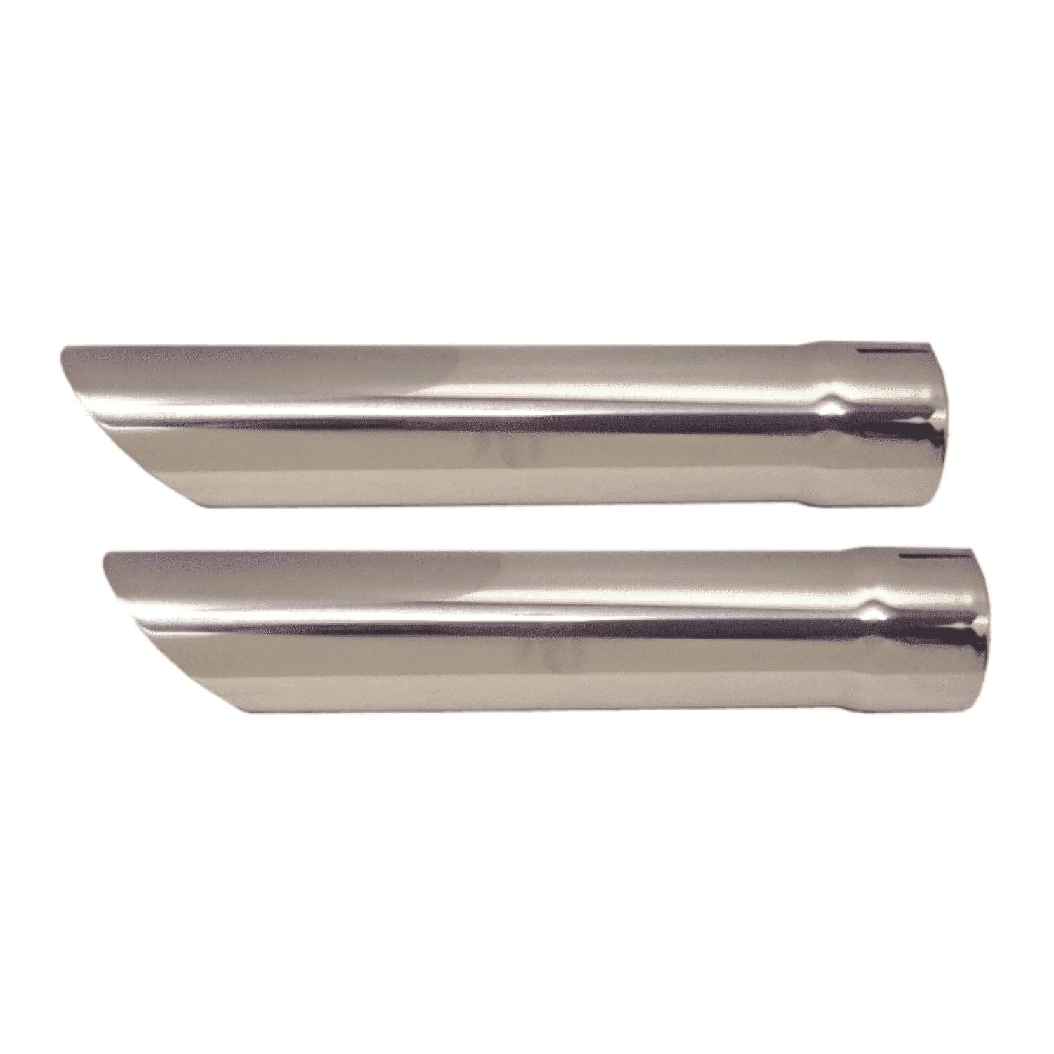 C2 New Polished Stainless Steel Exhaust Tip Set 1963-1967