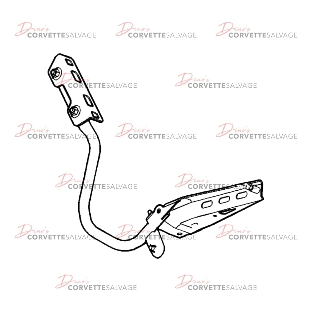C6 Used Convertible Folding Top Stowage Compartment Lid Hinge 2005-2013