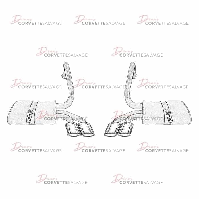 C5 Used Exhaust Muffler 1997-2004