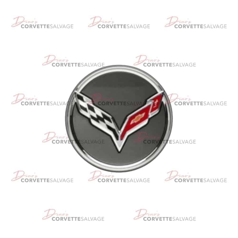 C7 New Argent Crossed Flags Center Cap 2014-2019