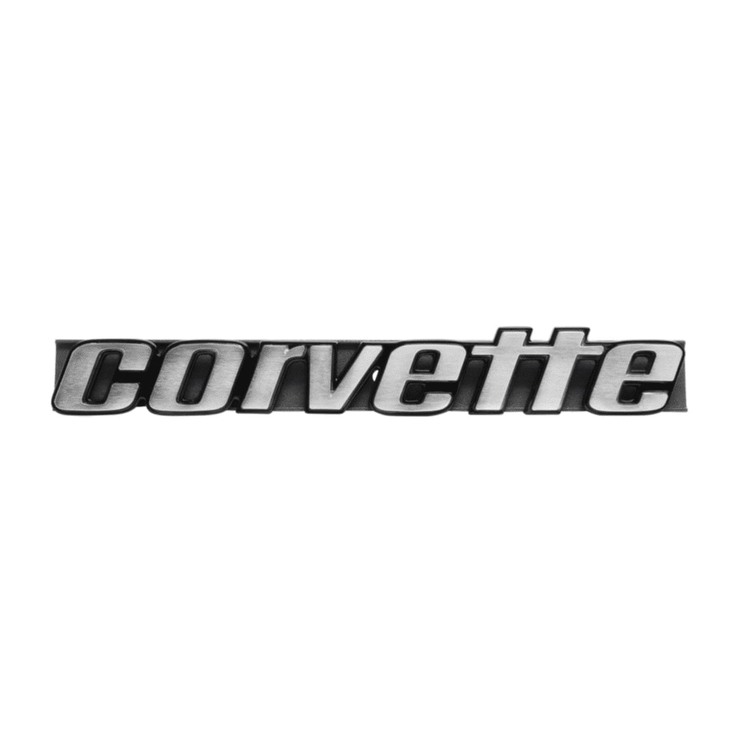 C3 New Rear Corvette Letter Emblem with Bracket 1976-Late 1979