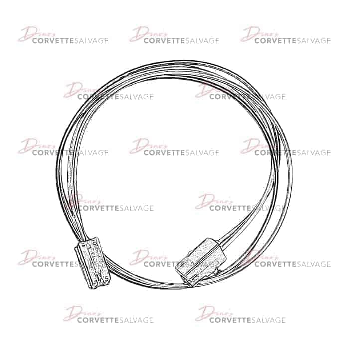 C3 Used Power Seat Track Wire Harness 1981