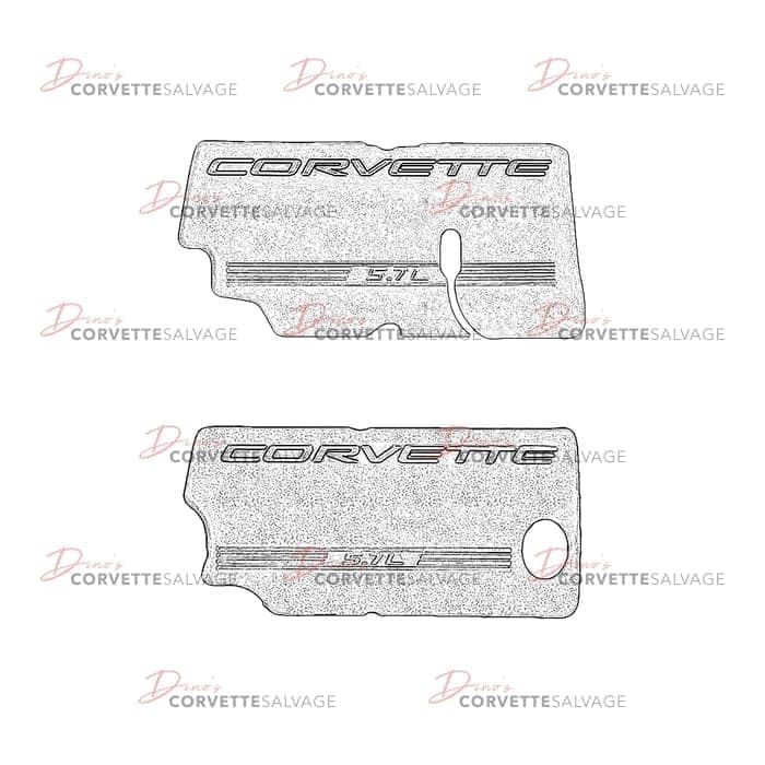 C5 Used Z06 Red Fuel Rail Cover 2001-2004