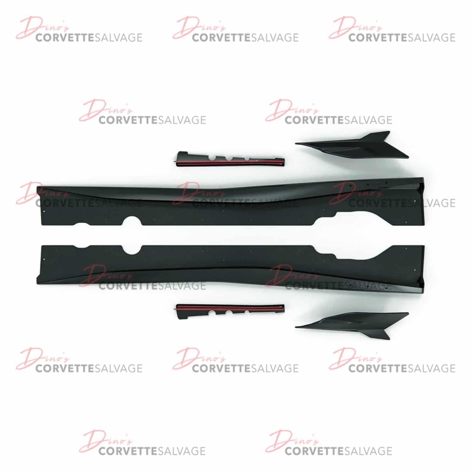 C8 New Carbon Flash Metallic 7VM Rocker Panel Set 2020-2025